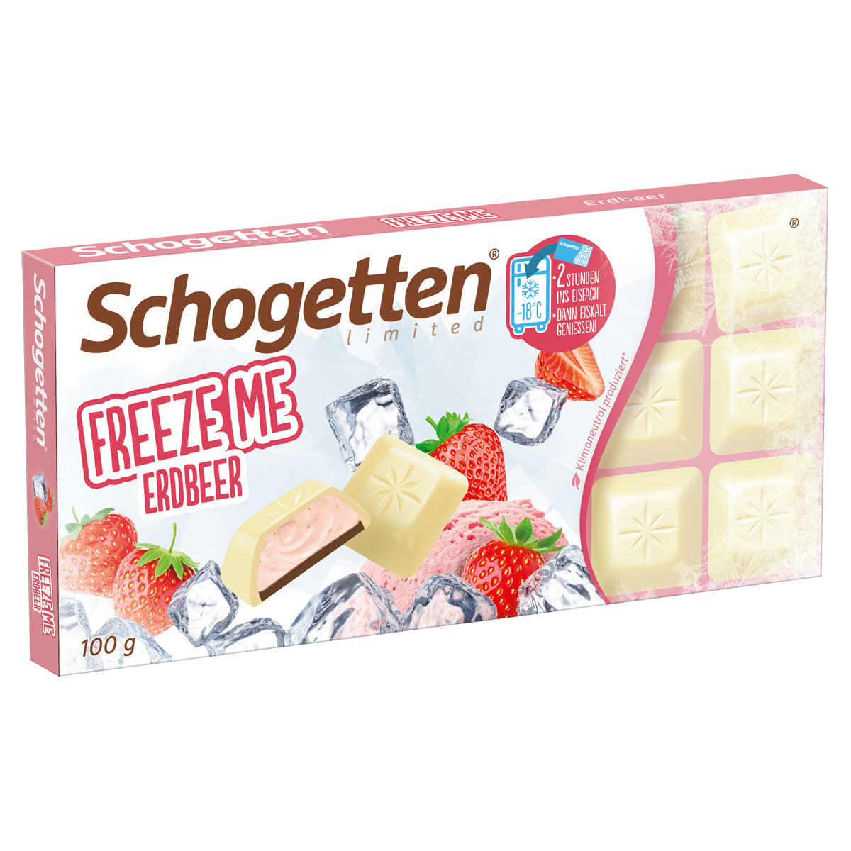 Schogetten Freeze Me Erdbeer 100g MHD:31.03.2026