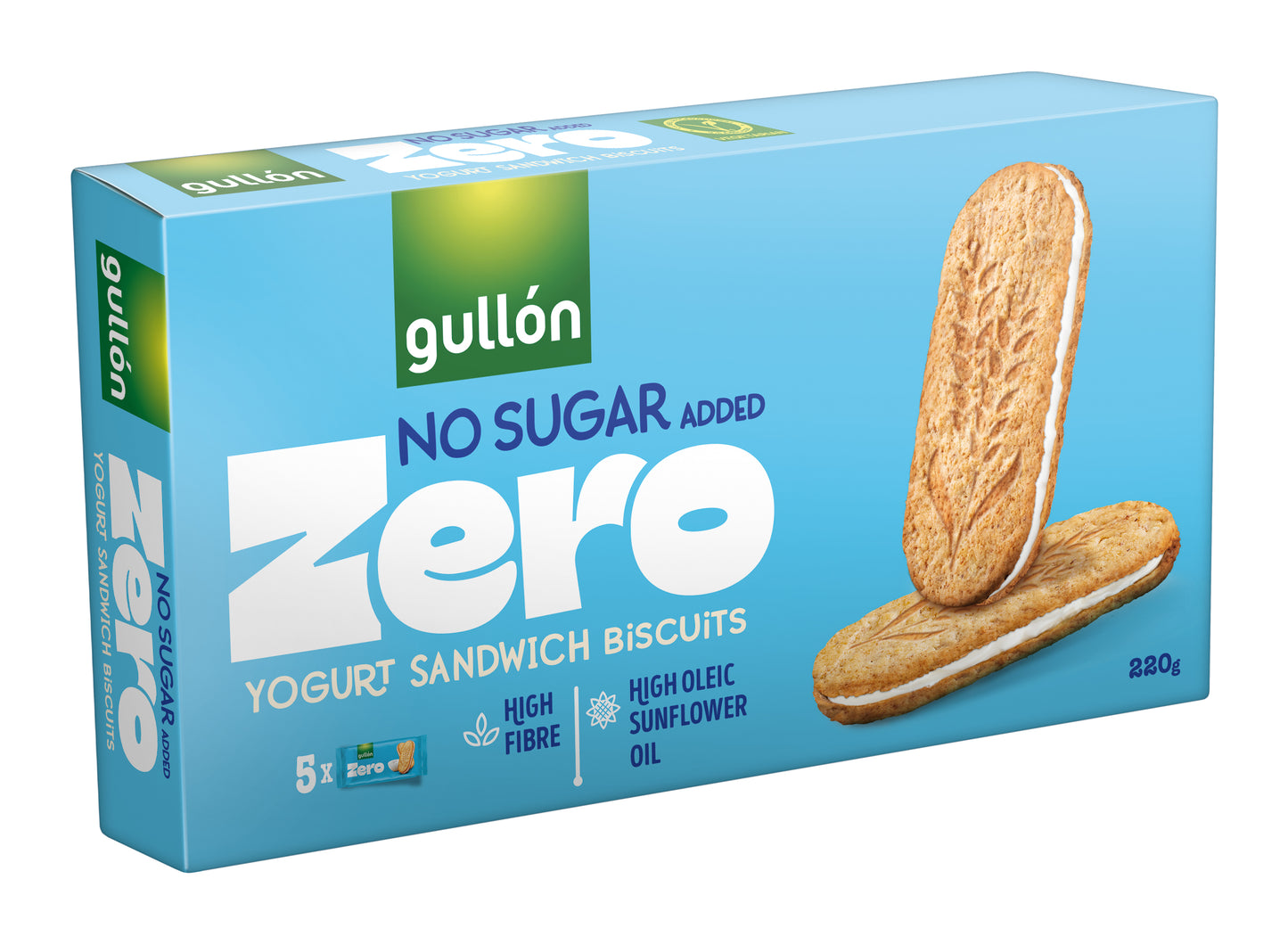 Gullon Diet Nature Zuckerfrei Sandwich mit Sahne gefüllt 220g MHD:15.04.2026