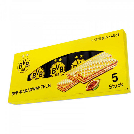 BVB-Kakaowaffeln 5x45 g MHD: 17.01.2026