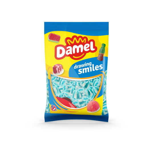 Damel Blue Raspberry Twist Kisses 1000g