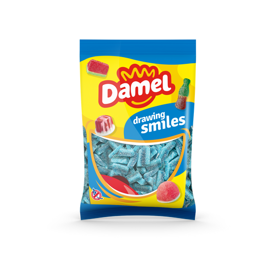 Damel Mega Sour Blue Slices 1000g