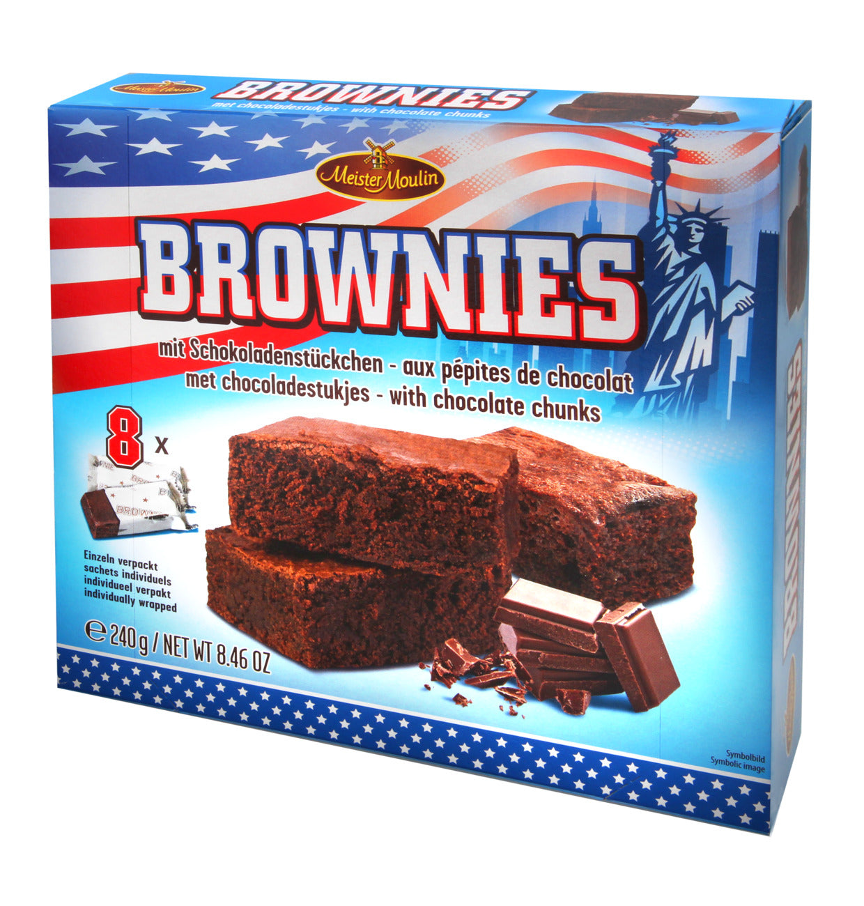 Meister Moulin Brownies 8x30g MHD: 28.08.2025