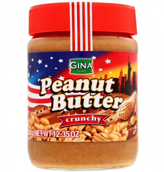 Gina Peanutbutter Crunchy USA - 350g MHD:01.02.2025 - Lecker24