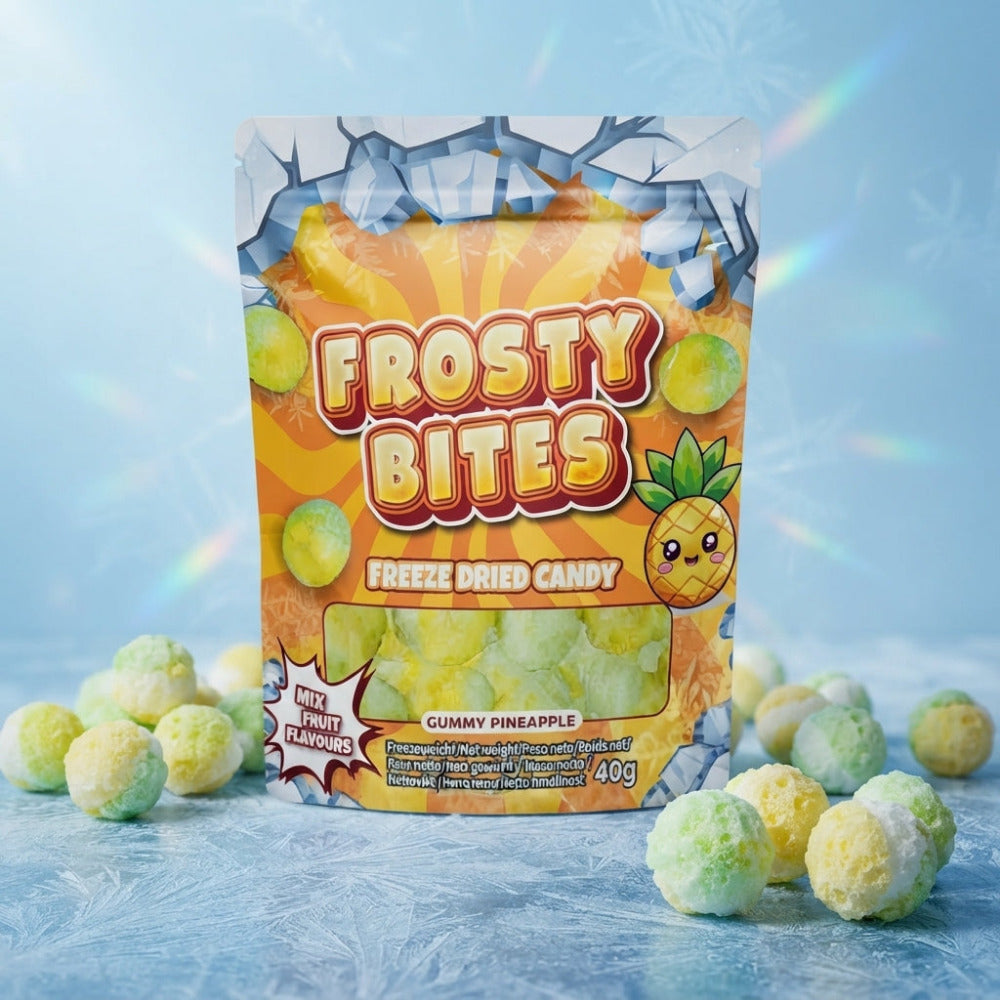 Frosty Bites Freeze Dried Candy Pineapple Freeze Fruchtgummi 40g