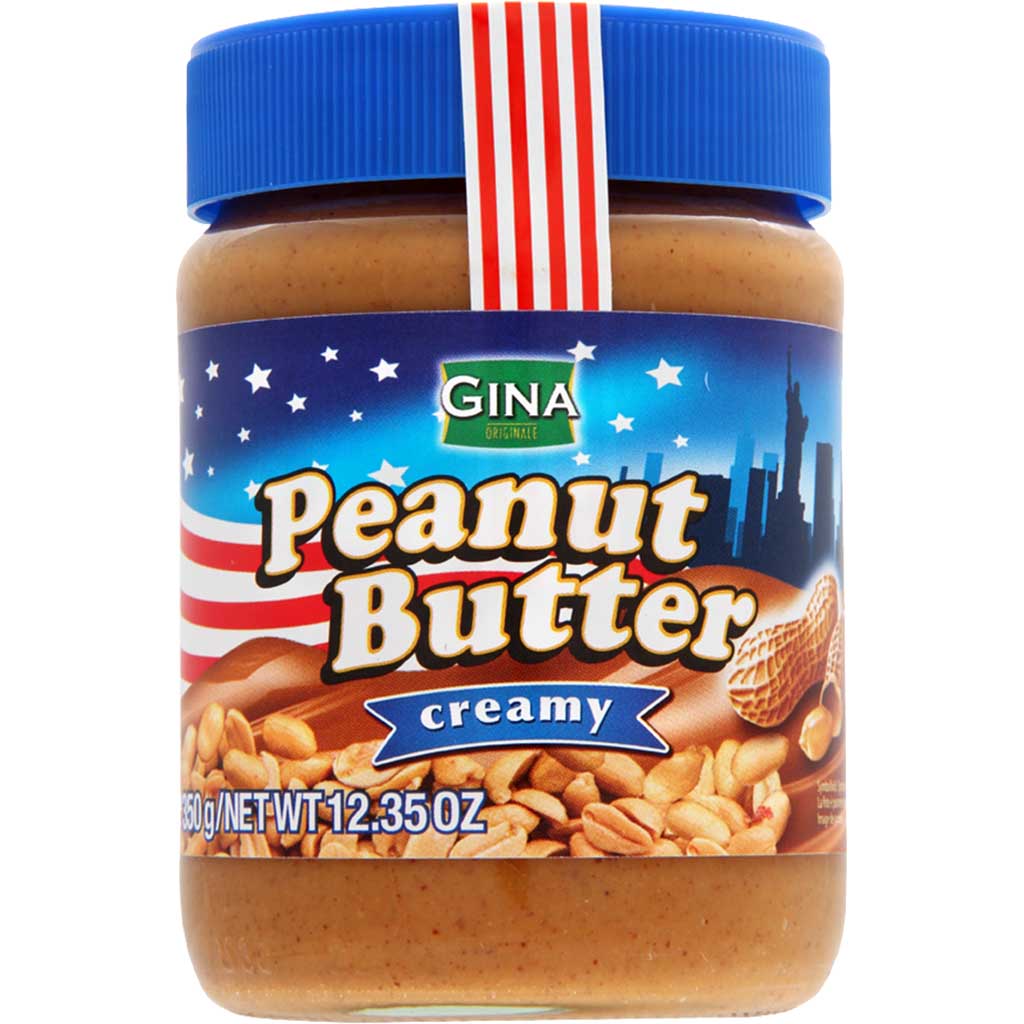 Gina Peanutbutter Creamy USA - 350g MHD:01.03.2025 - Lecker24