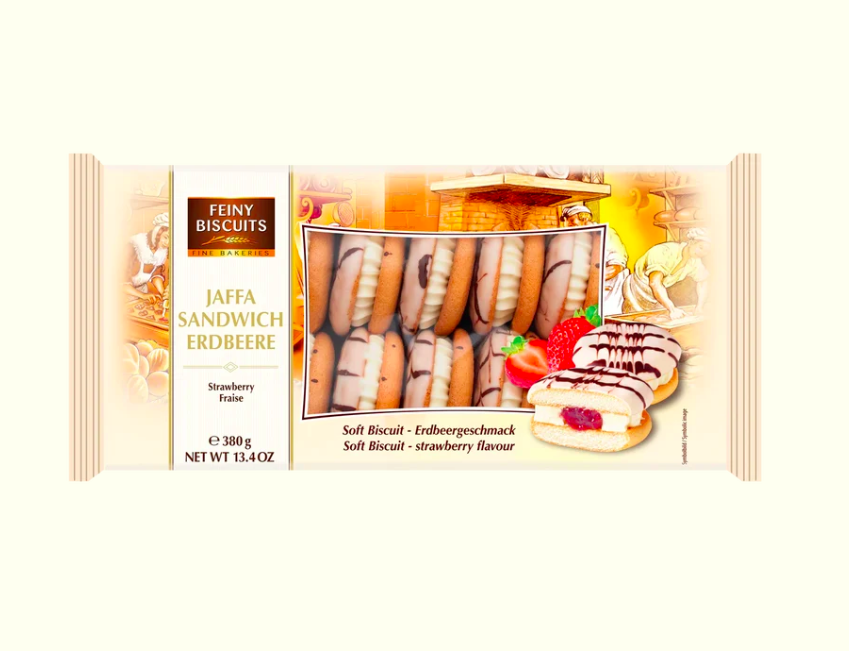 Jaffa Sandwich Crème-Myrtille 380g