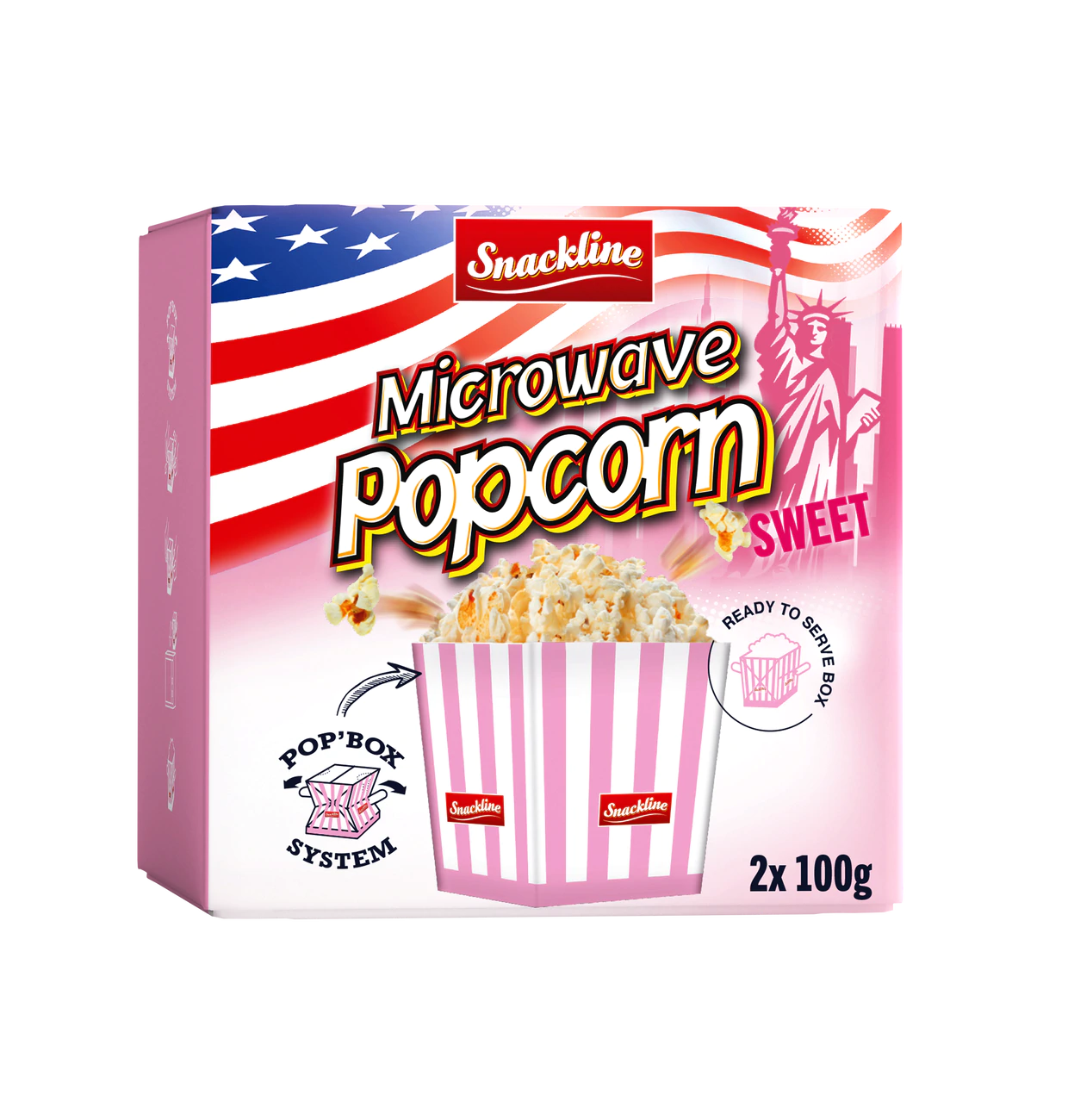 Popcorn Micro sucré 200g (2x100g)