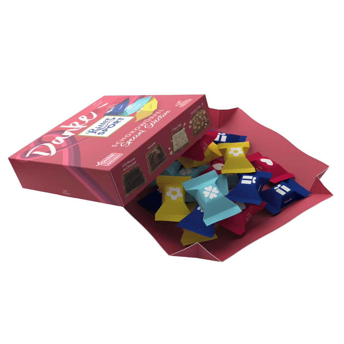 Ritter Sport Chocolate Cubes Selección especial Gracias 20s