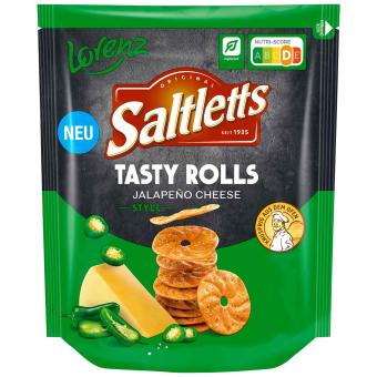 Saltletts Tasty Rolls Style Fromage Jalapeño 130g