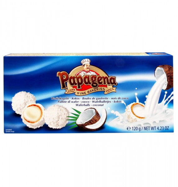 Boules de gaufre de Papagena avec noix de coco 120g DDM: 30.09.2025