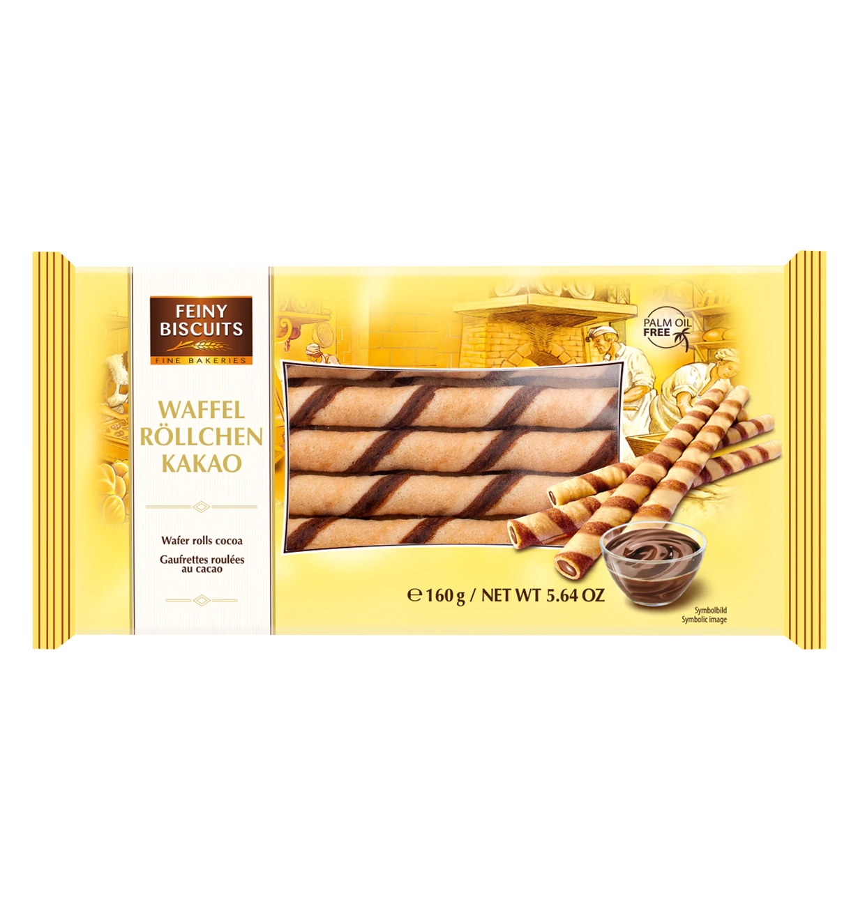 Waffelröllchen Kakao 160g MHD:14.11.2025