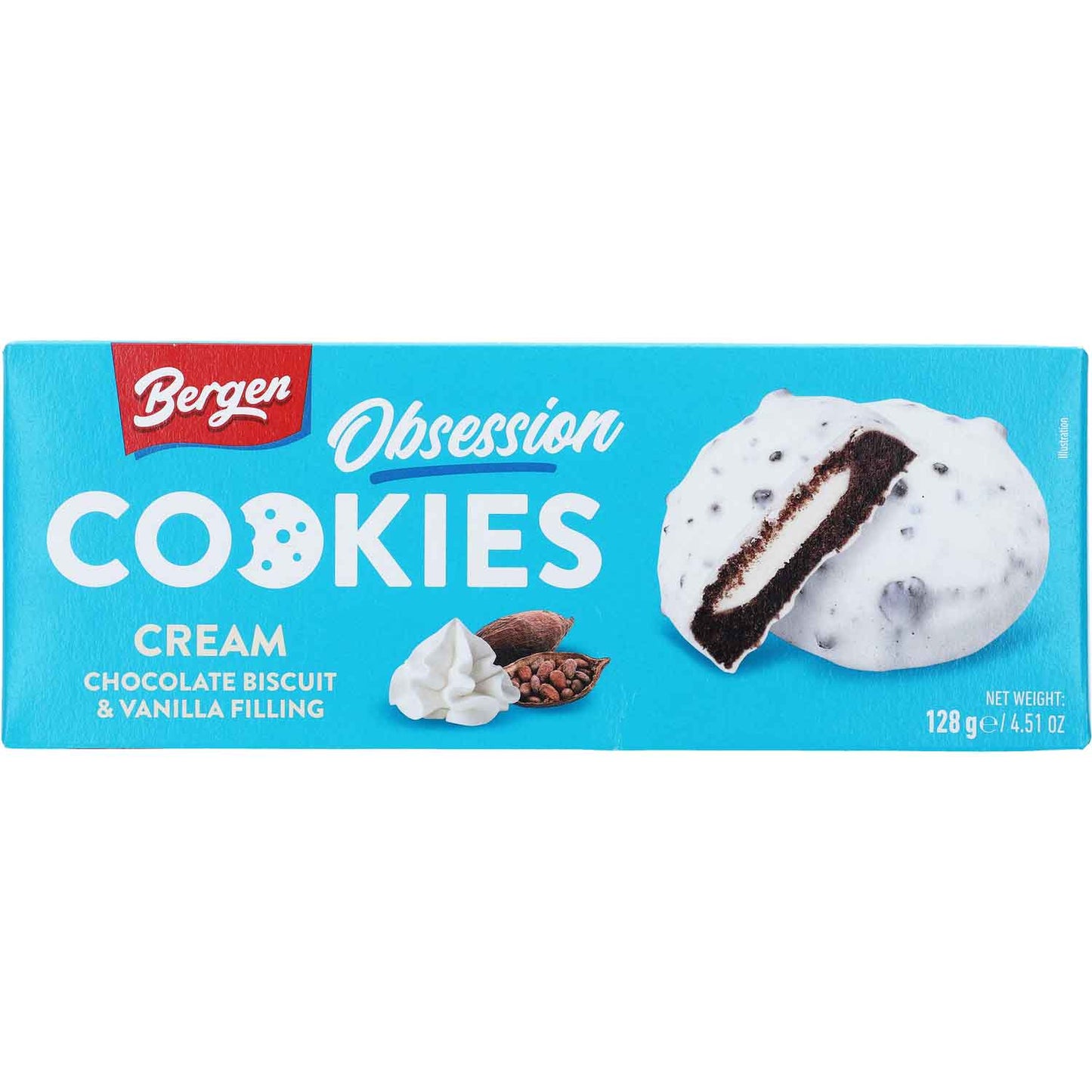 Bergen Obsession Cookies Cream 128g
