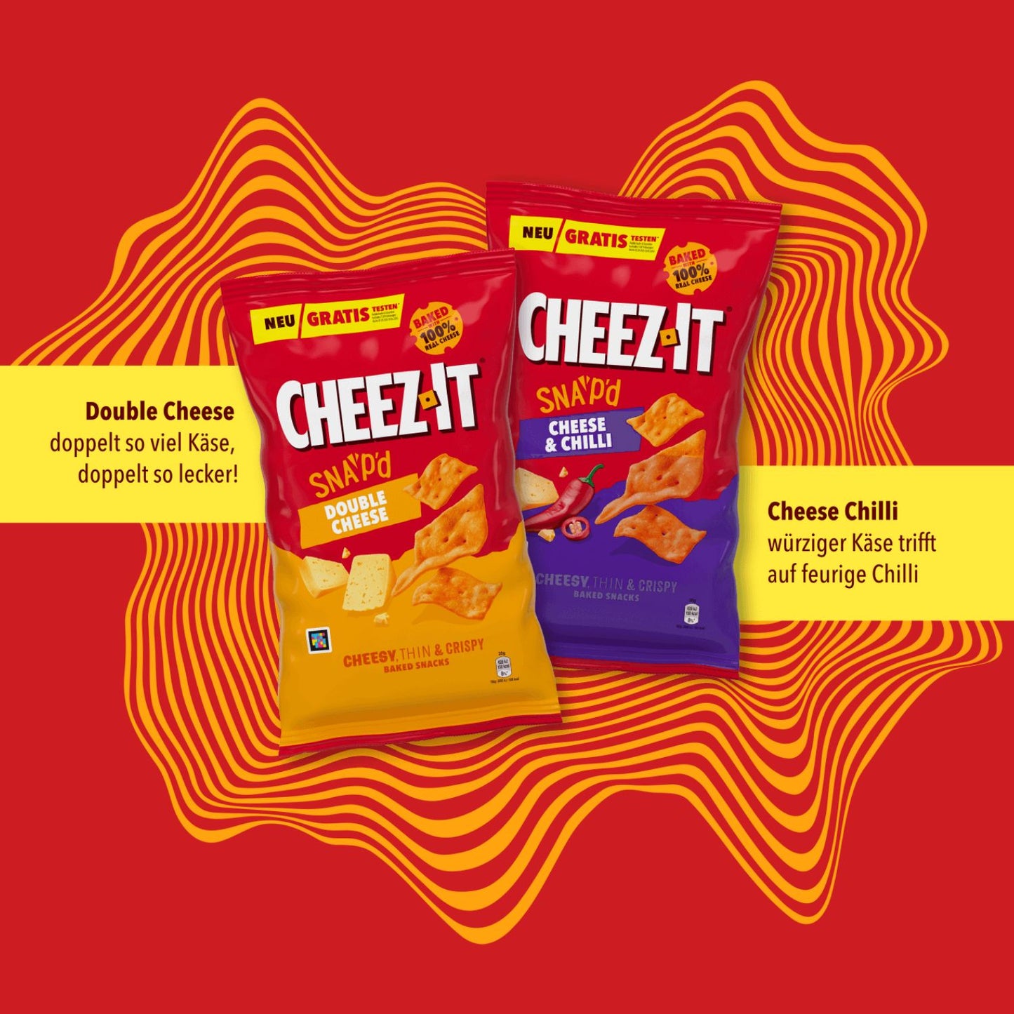 Cheez It Snap'd Double Cheese & Cheez It Snap'd Cheese & Chilli Mixkarton
