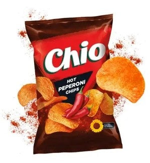 Chio Hot Peperoni Chips 150g ,MHD: 01.12.2025