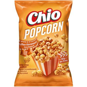 Chio Popcorn Toffee Karamell 120g MHD: 01.09.2025