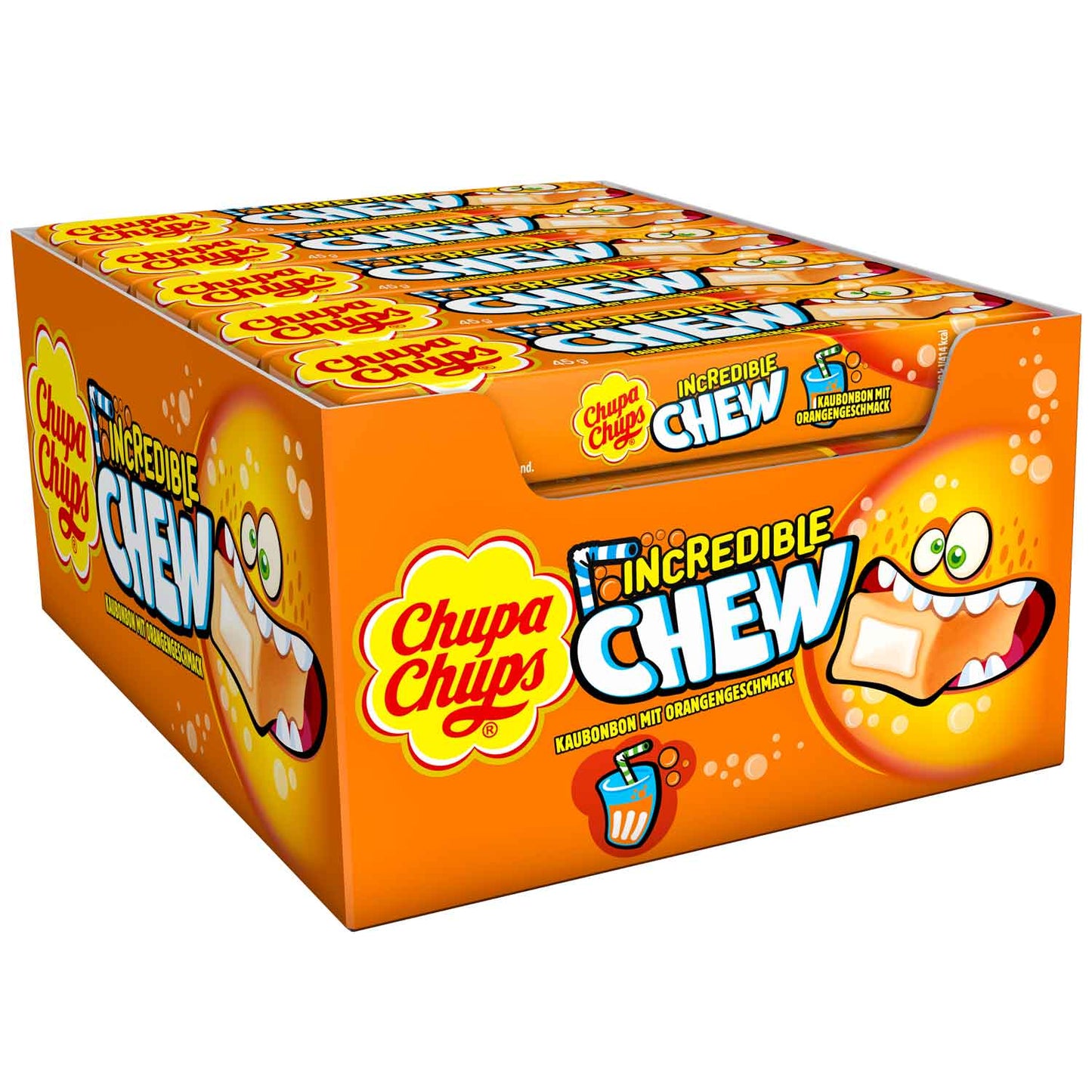 Chupa chups Incroyable maillez orange 20 x 45 g DDM:.04.2026