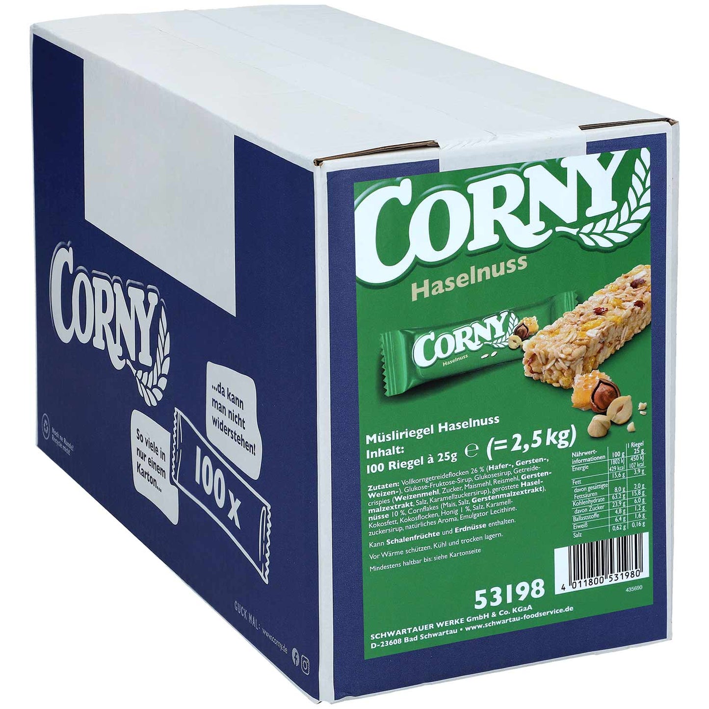 Corny Classic Haselnuss 100x25g MHD:18.08.2026