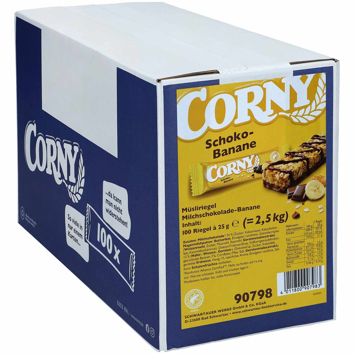 Corny Chocolate Banana 100x25G THT: 28.01.2026