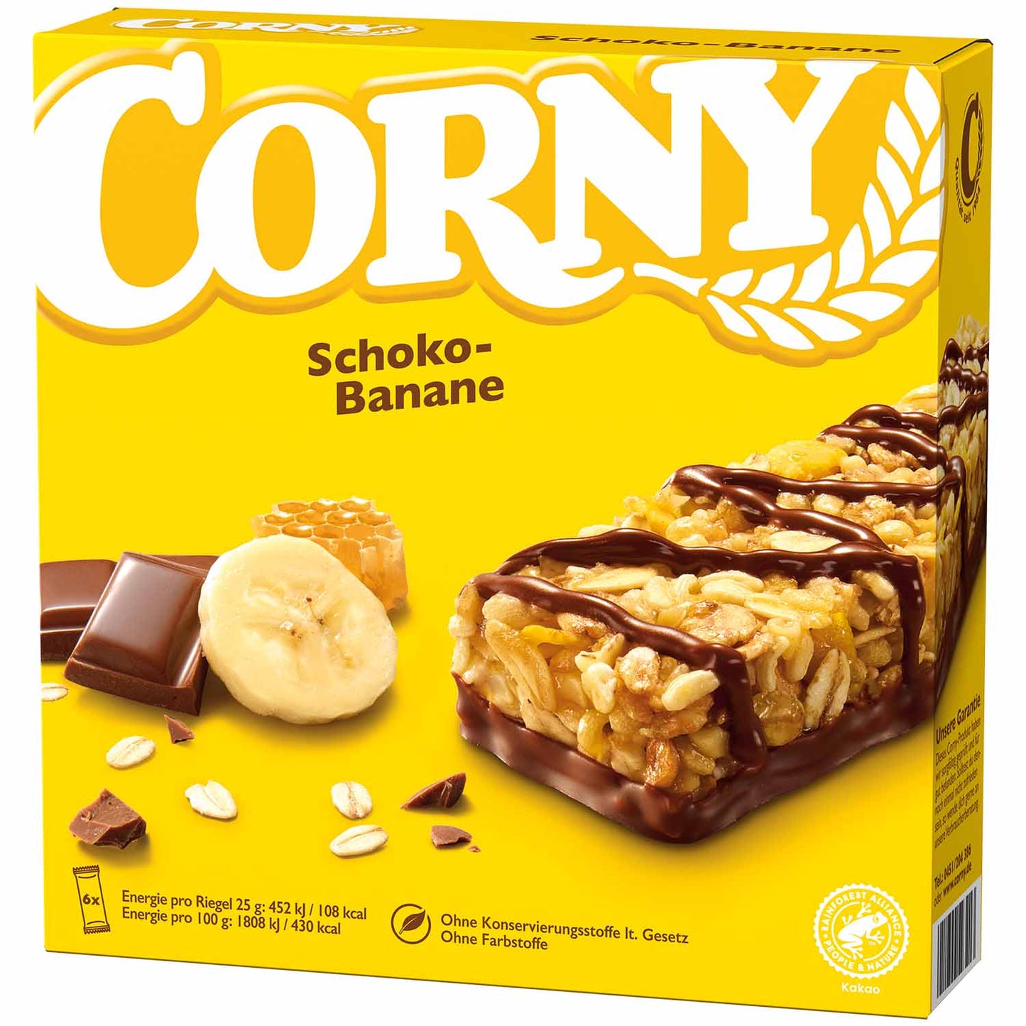 Corny Schoko-Banane 6x25g MHD: 18.06.2026