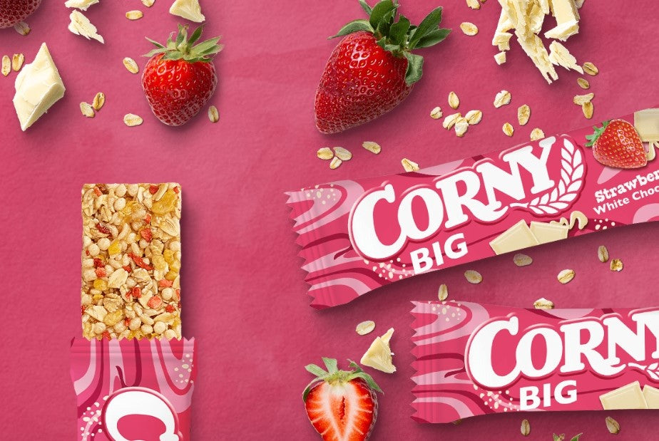Corny BIG Strawberry White Choc 40g MHD:30.08.2026