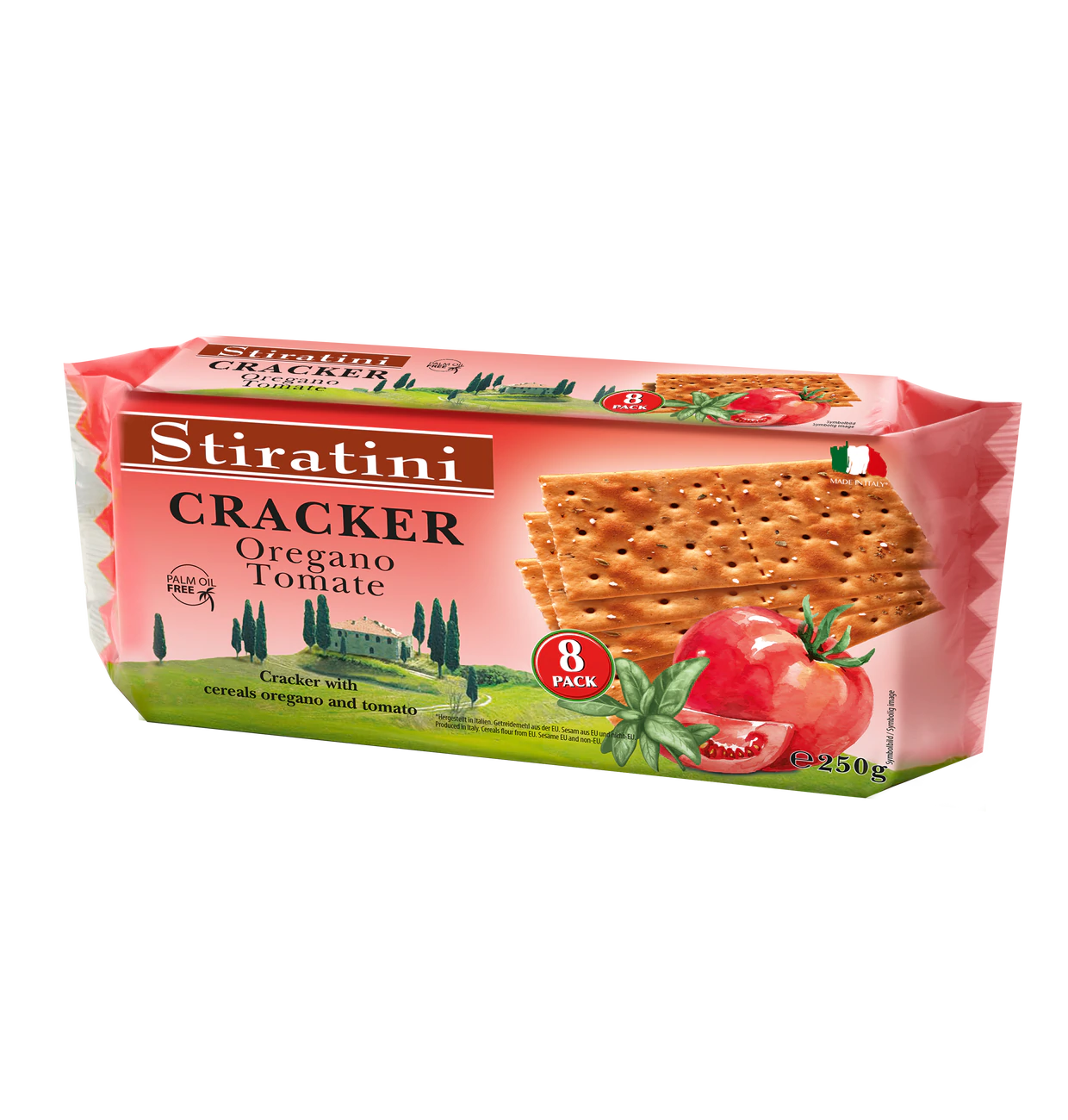 Stiratini Cracker Oregan et Tomate 250g DDM: 09.07.2025