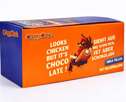 CrispyCluck Chicken Wings Schokolade - Milk 18x48g