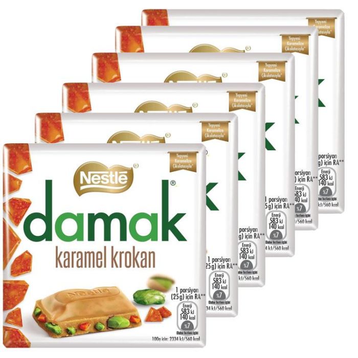 Nestle Damak Karamel Krokan 6x60g MHD:07.03.2026