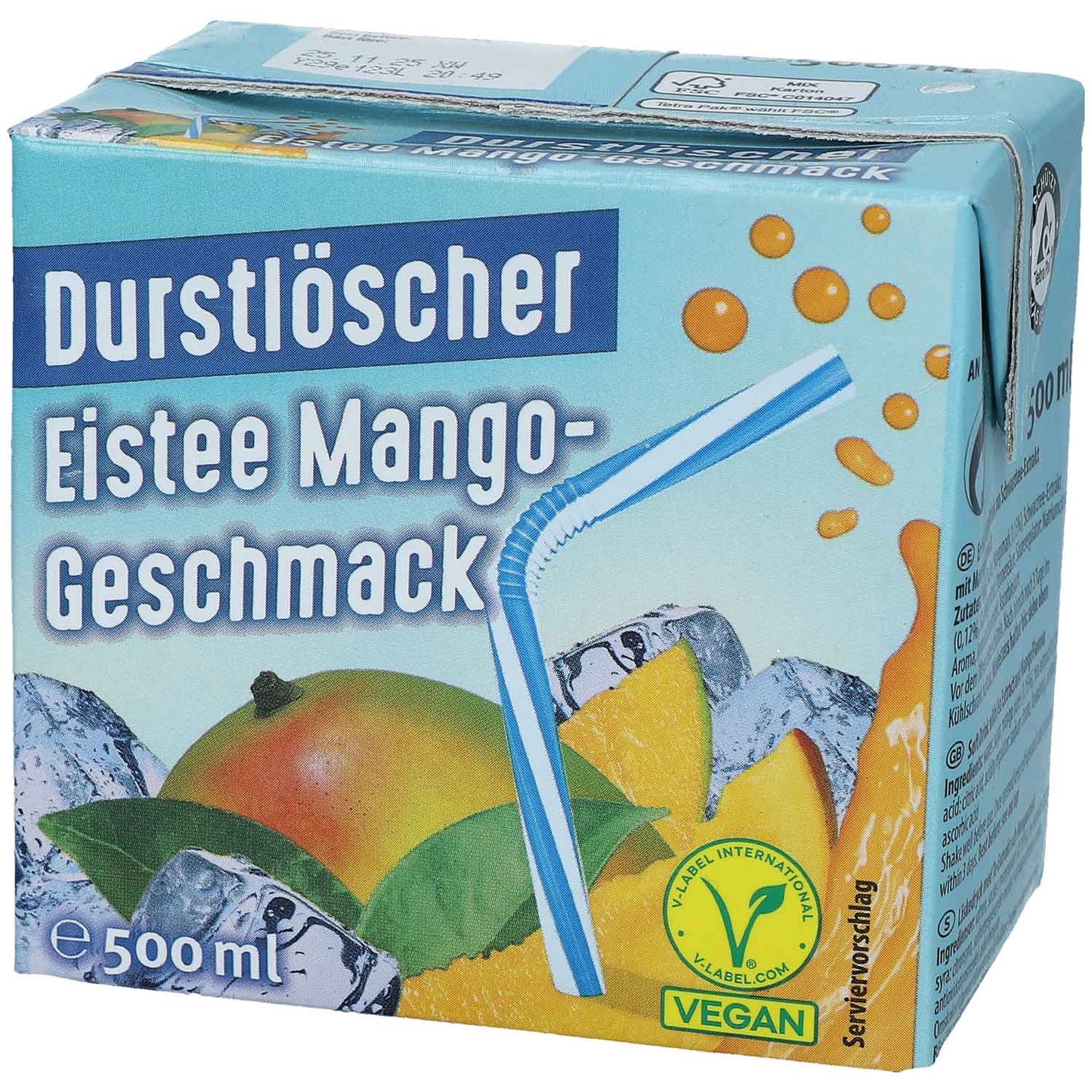 Durstlöscher Eistee Mango 500ml
