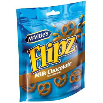 Flipz Milk Chocolate 90 g MHD: 22.02.2026