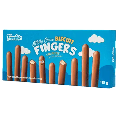 Fundiez Biscuit Fingers Cocoa 115 g MHD: 11.06.2026