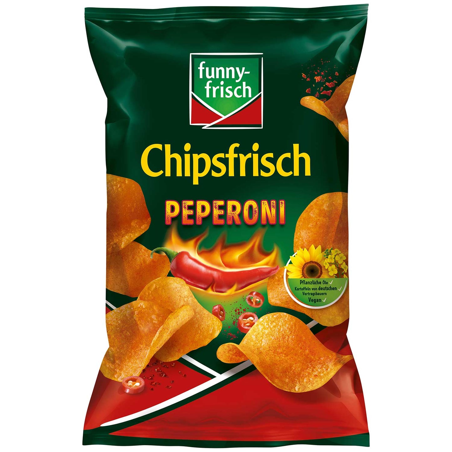 funny-frisch Chipsfrisch Peperoni 150g MHD:24.11.2025