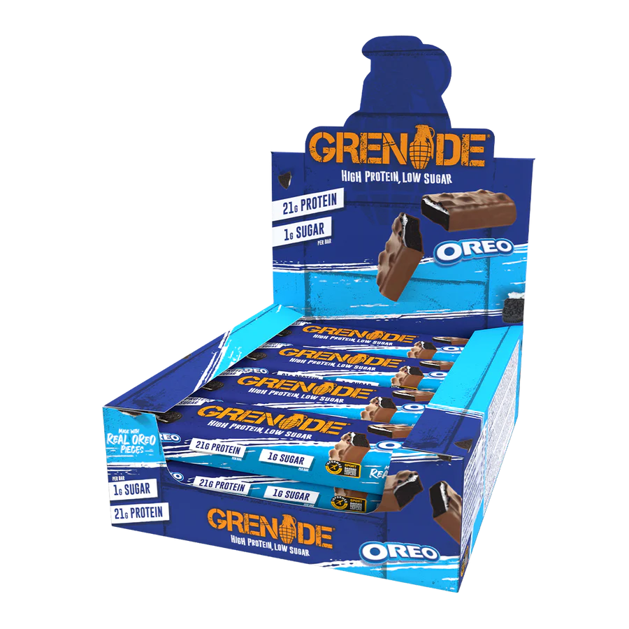 Grenade Protein Bars mit Oreo MHD:11.09.2025