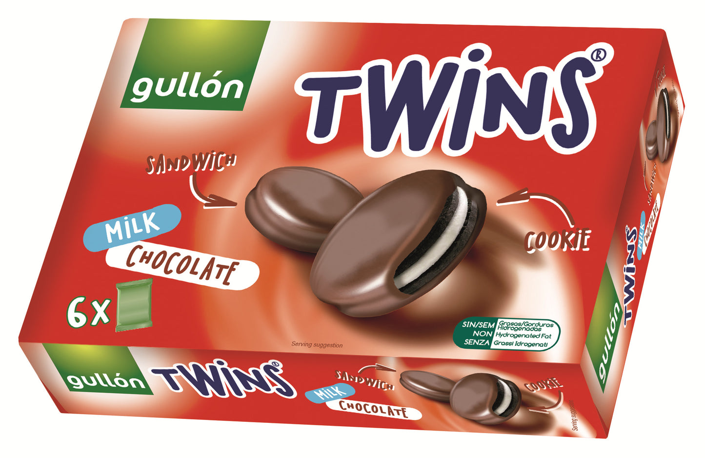 Gullon Twins White chocolate 252g MHD:06.07.2026