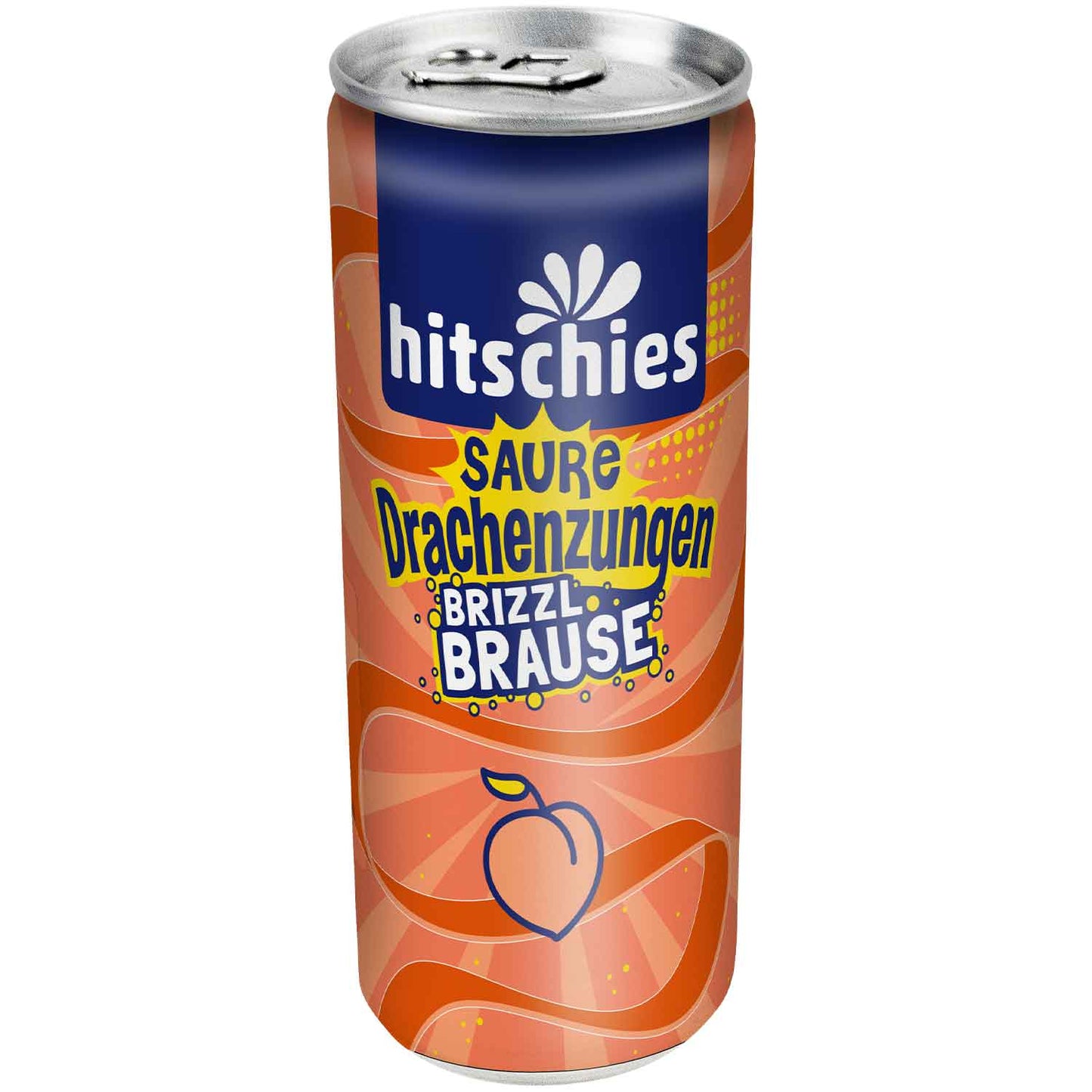 hitschies Saure Drachenzungen brizzl Brause Pfirsich 250mlx24 MHD:30.04.2026