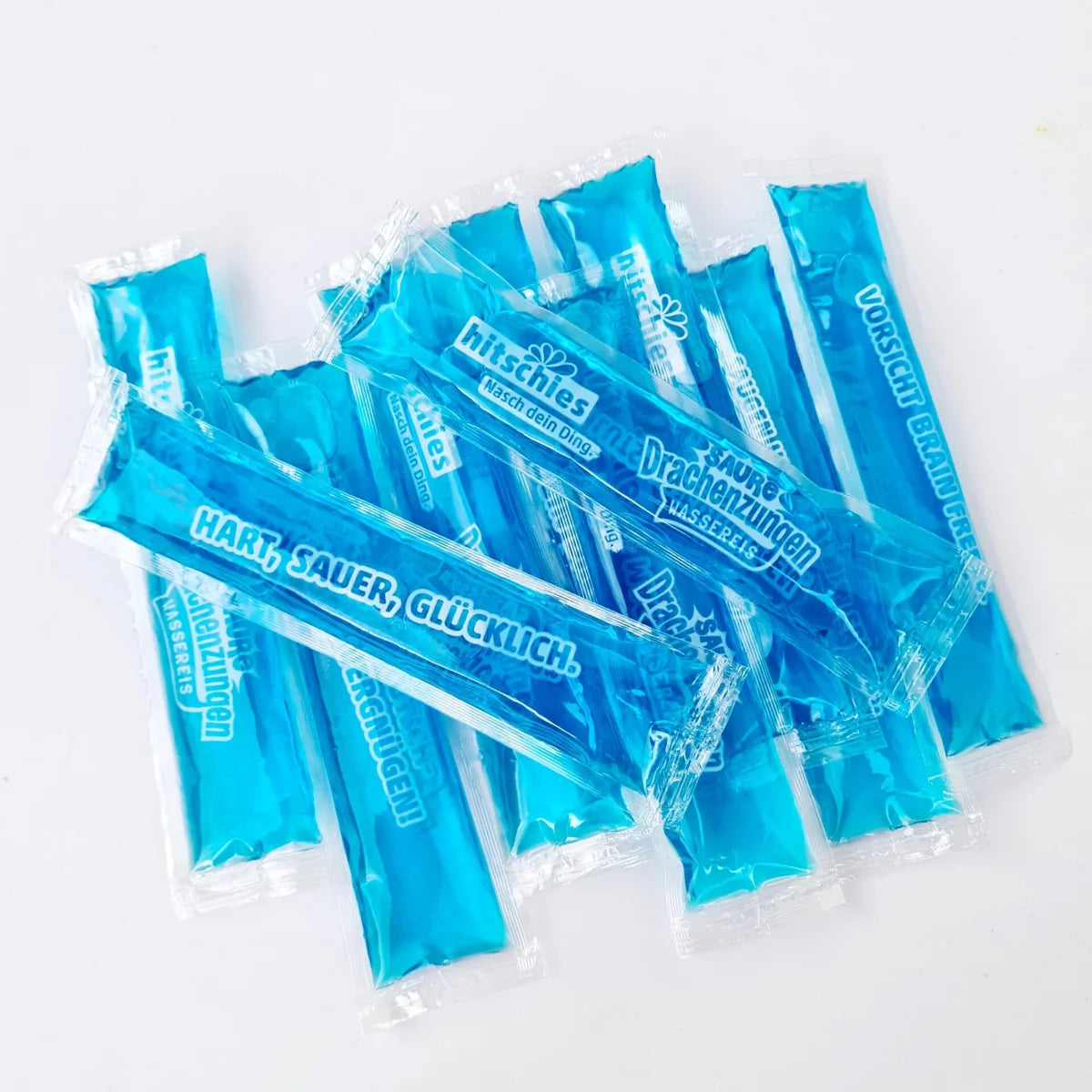 Hitschies Saure Drachenzungen Wassereis blau