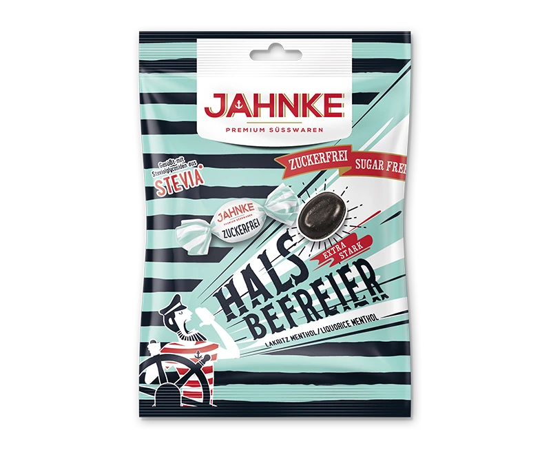 Jahnke Lakritz-Menthol Lemon Balm Sugar-Free, 75G THT:10.02.2027