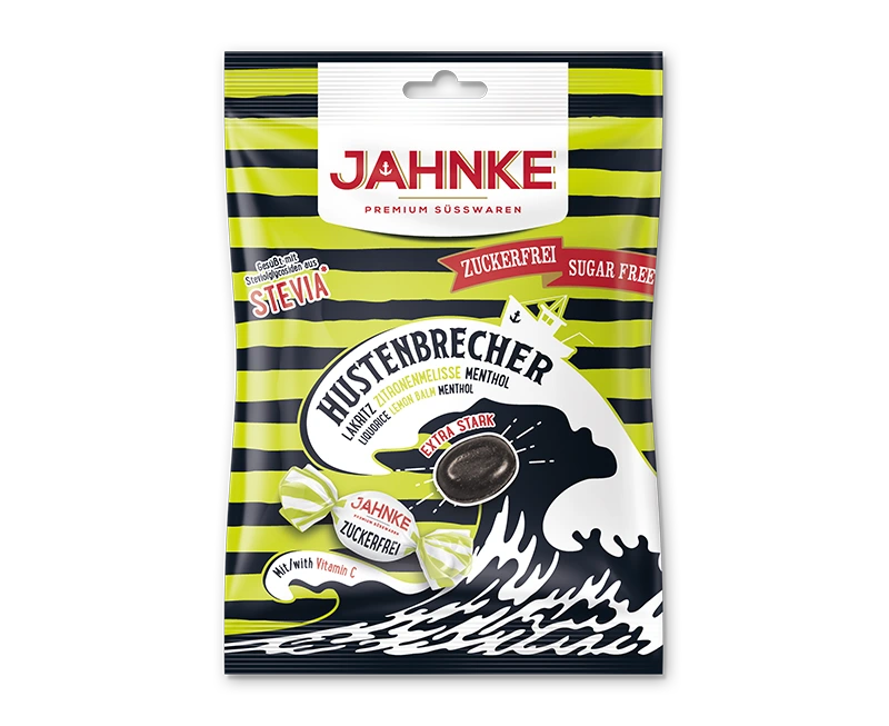 Jahnke Lakritz-Menthol Lemon Baume sans sucre, 75g DDM:10.02.2027