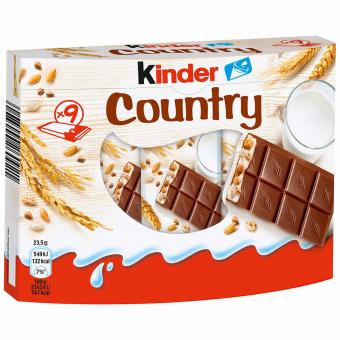 Kinder Country - Vorteilspack - 9 x 23,5g  MHD:28.05.2025 - Lecker24