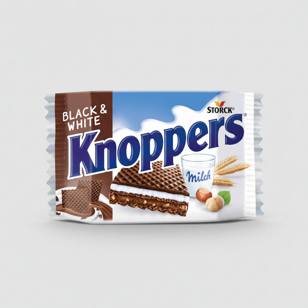 Knoppers Black White Snack