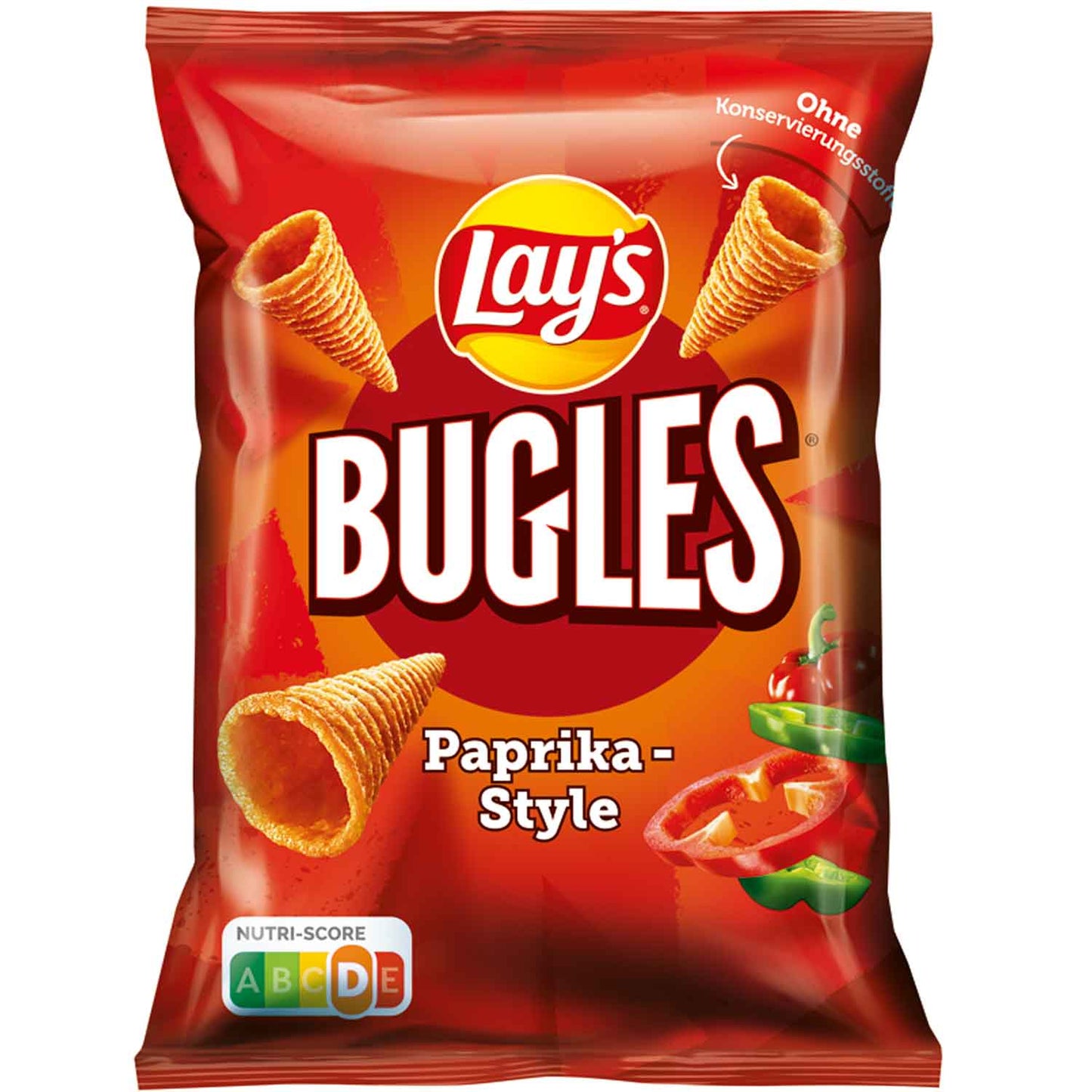 Lay's Bugles Paprika Karton 14x75g MHD:02.03.2026