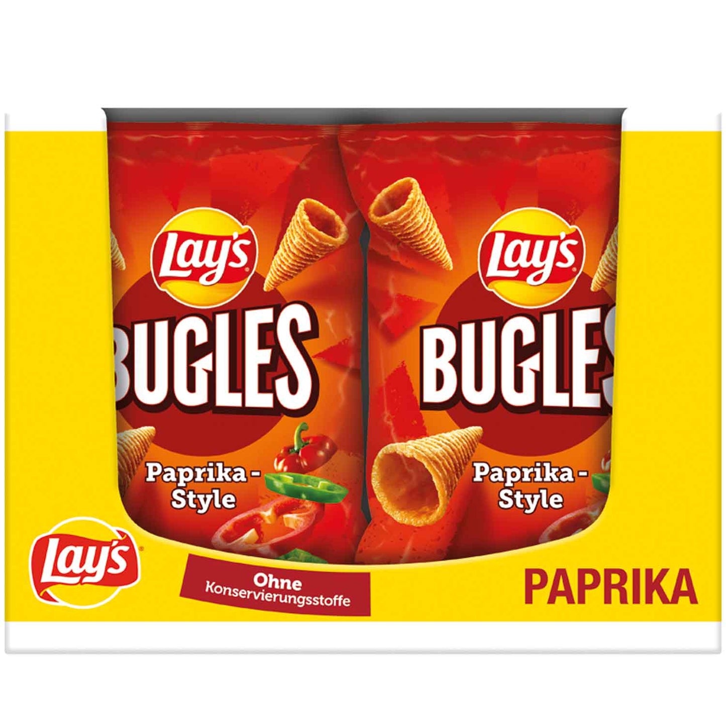 Lay's Bugles Paprika Karton 14x75 g MHD: 11.11.2025