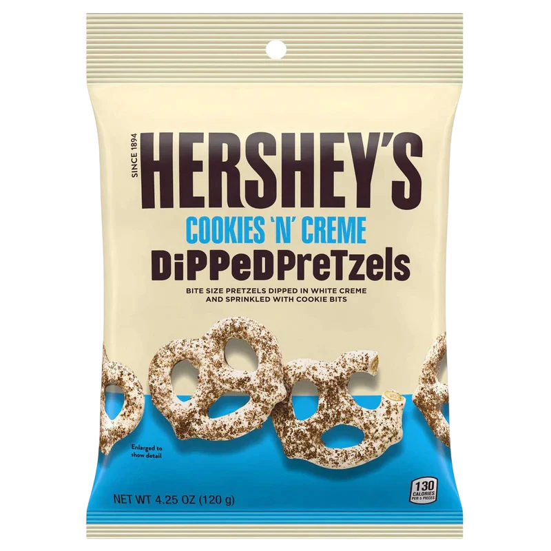 Hersheys Dipped Pretzels 120 g MHD:01.2026