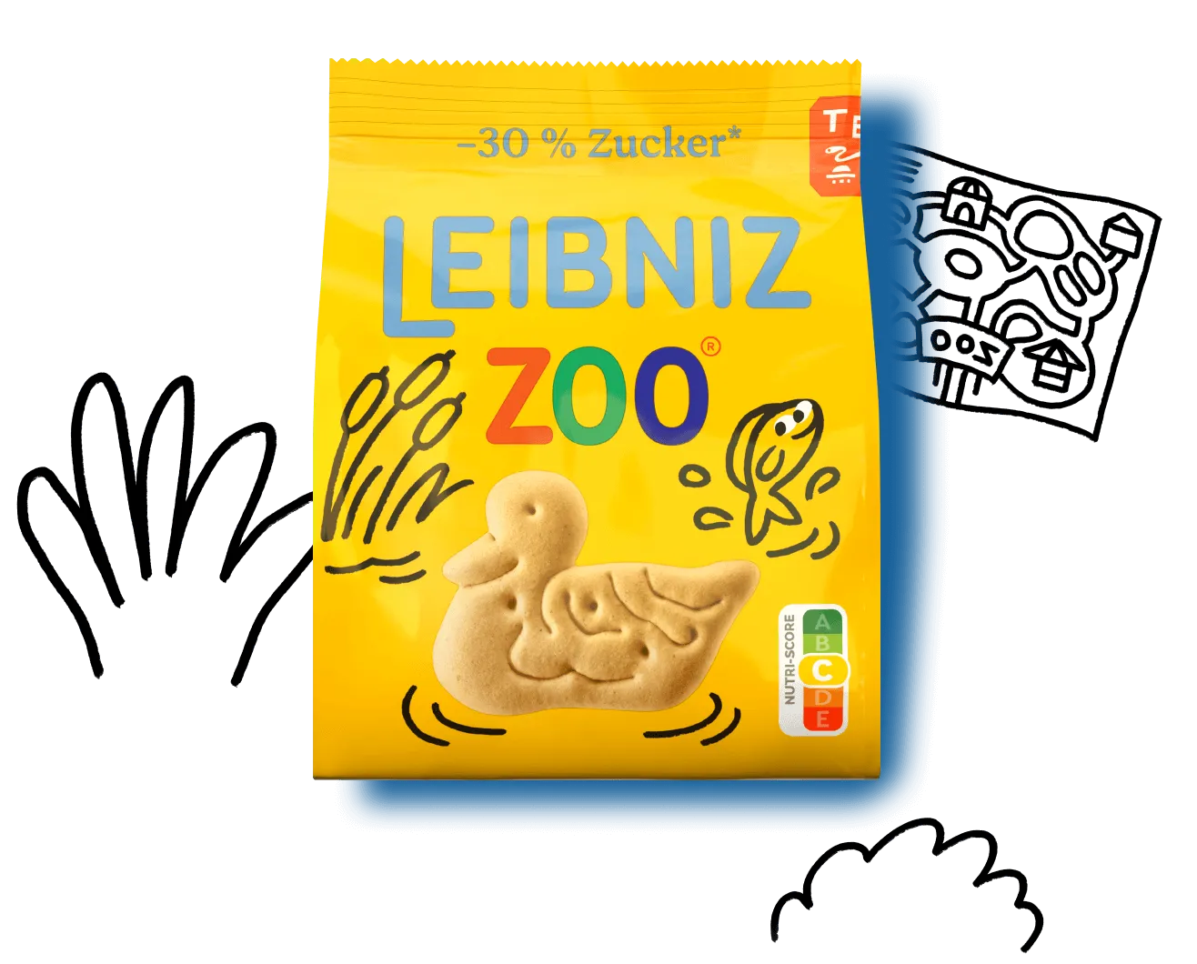 Leibniz Zoo -30% weniger Zucker 125g