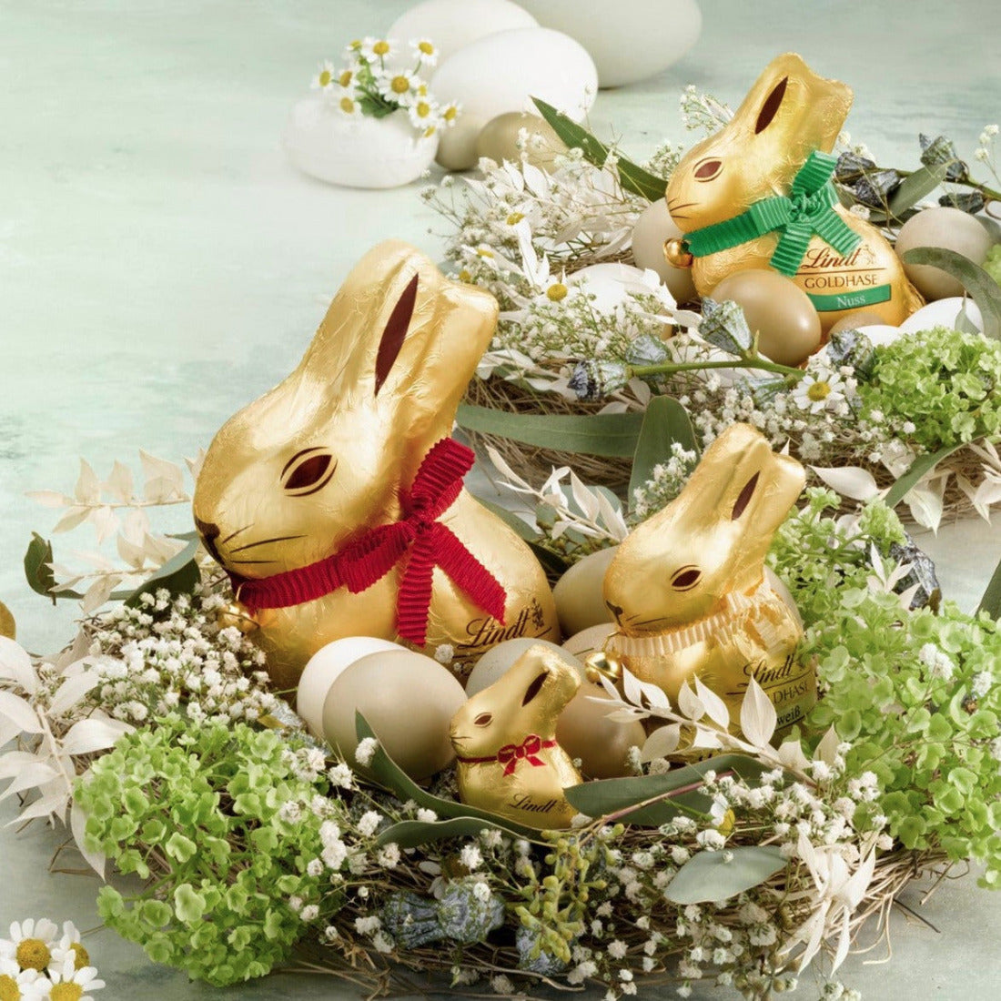 Die Lindt Goldhasen Familiie
