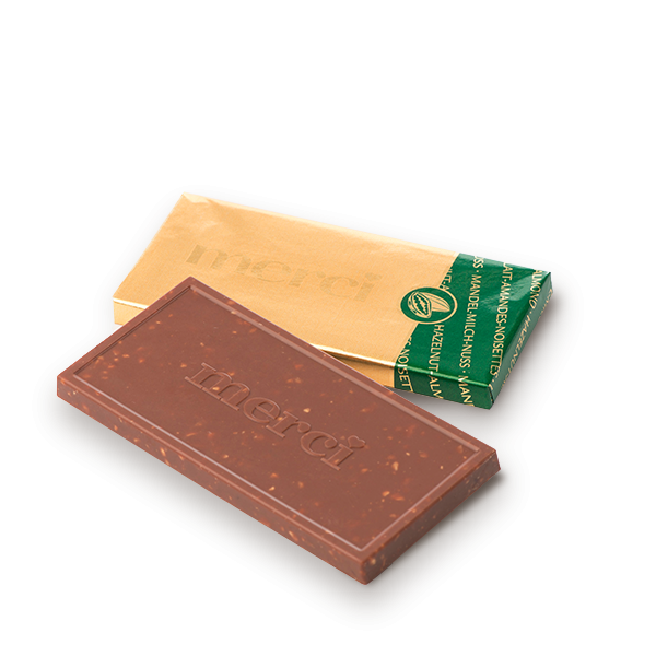 merci Tafelschokolade Mandel-Milch-Nuss