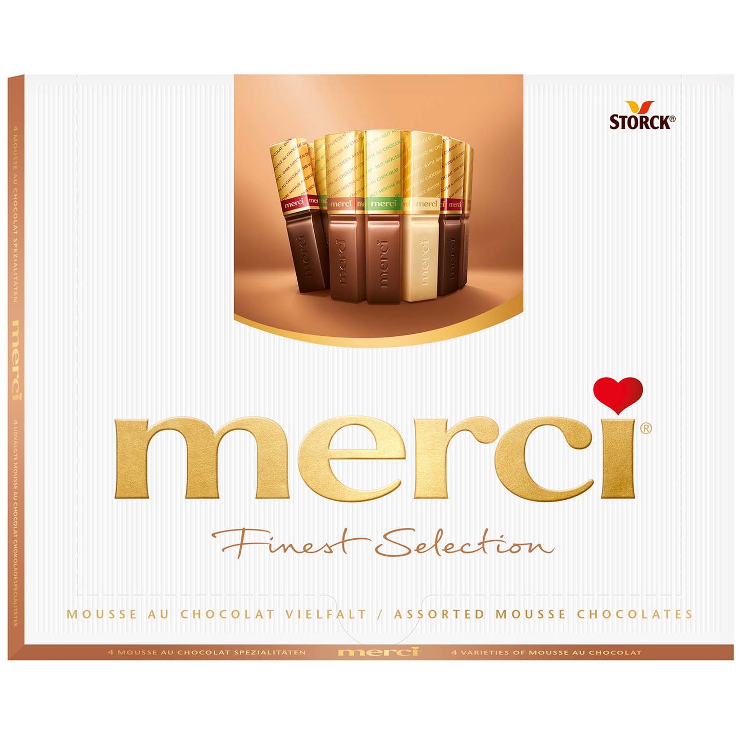 merci Finest Selection Mousse au Chocolat Vielfalt 210g MHD:01.10.2025