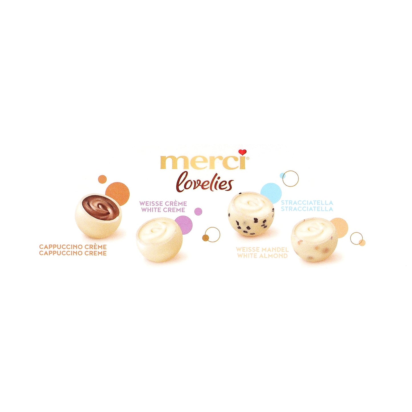 merci lovelies White 185g MHD: 01.07.2025 - Lecker24