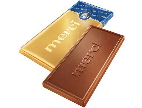 merci Tafelschokolade Edel-Rahm 100g MHD:01.06.2026