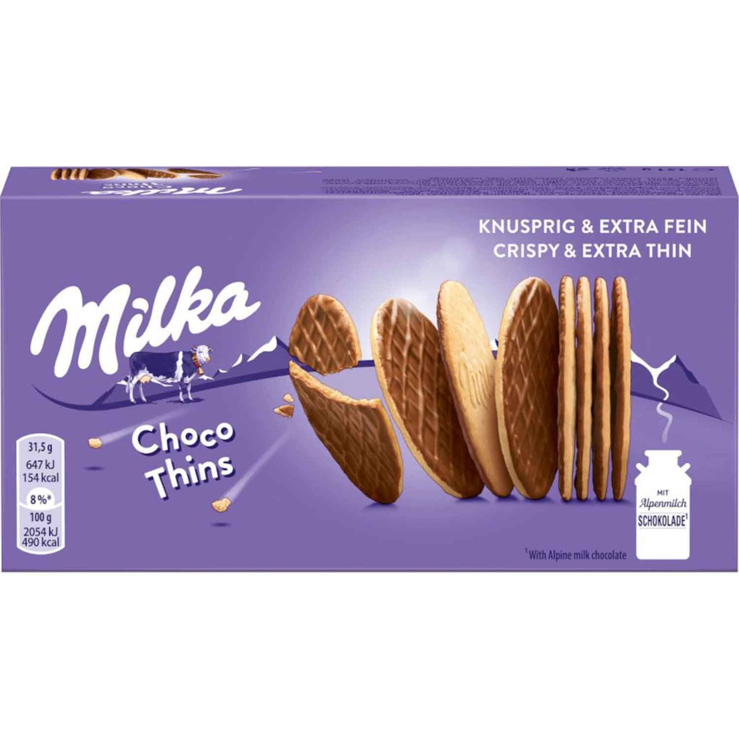 Milka Choco Thins 151g MHD:31.03.2026