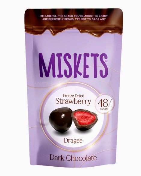 Miskets Freeze Dried Strawberry Dark Chocolate